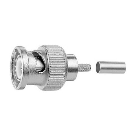 Telegärtner 100027462 100027462 Connecteur BNC mâle, droit 50 Ω 1 pc(s) (1/2)