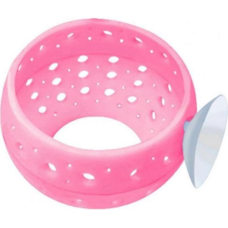 Accessoire pour aquarium : petite grotte creuse en plastique avec ventouse pour crevettes (1/4)