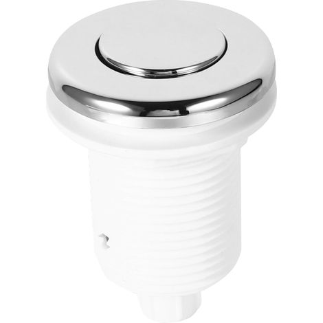 Bouton pneumatique, momentané, marche/arrêt, inox, ABS, plastique (1/5)