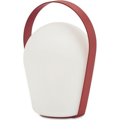 PROLOISIRS Lampe de table large Bob Loop - 20 x 18 x 29 cm - rouge