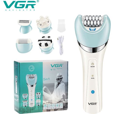 Appareil d'épilation pour femmes, rasoir multifonctionnel lavable, ensemble d'épilation électrique (1/4)