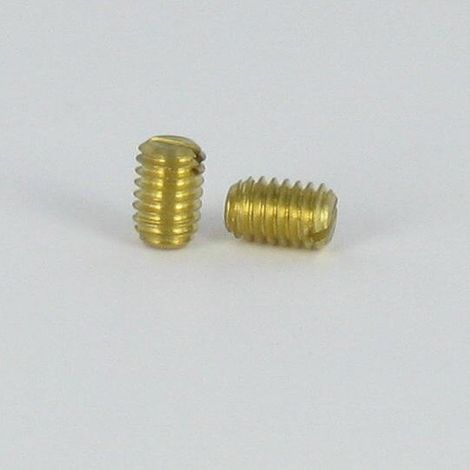 Vis métaux Laiton Sans tête Fendue M4X7 Bout pointeau-100 pièces