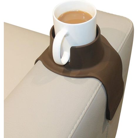 Der perfekte Becherhalter für Ihr Sofa, in Kaffeefarbe (1/5)