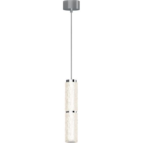 Suspension tube acrylique chromée LED 11W Maxlight LOVE (1/3)