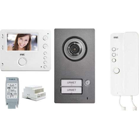 Nuovo Kit Videocitofono con Monitor vivavoce + cornetta urmet
