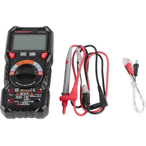 Multimeter mit 6000 Zählern, digitaler automatischer Bereichswahl, Effektivwertanzeige, Amperemeter HT118A