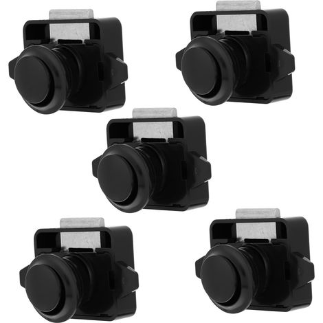 Lot de 5 verrous à bouton, alliage zinc ABS (1/5)
