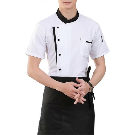 Ensemble pour personnel de cuisine – Col montant respirant avec tablier (1/5)