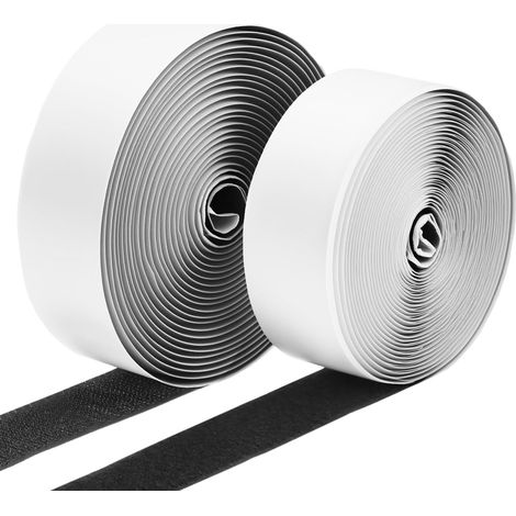 Extra starkes Klettband 30 mm x 5 m – Zerbrechliches Klettband aus Nylon zum Befestigen von Kissen, Teppichen und zum Organisieren zu Hause und im Büro.