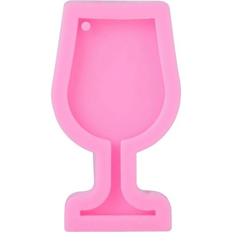 Moule en silicone en forme de verre à vin, moule à fondant de qualité alimentaire, sûr et à faible odeur, adapté à la confection de mini-bonbons, de chocolats et de pâtisseries pour mariages et annive (1/5)