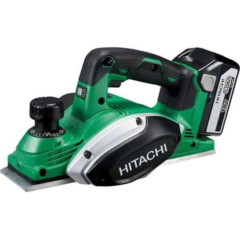 Hikoki – Rabot électrique 82mm 18V Li-ion avec 2 batteries 5Ah – Profondeur de coupe 2mm – Feuillure 9mm – P18DSLWPZ (1/4)
