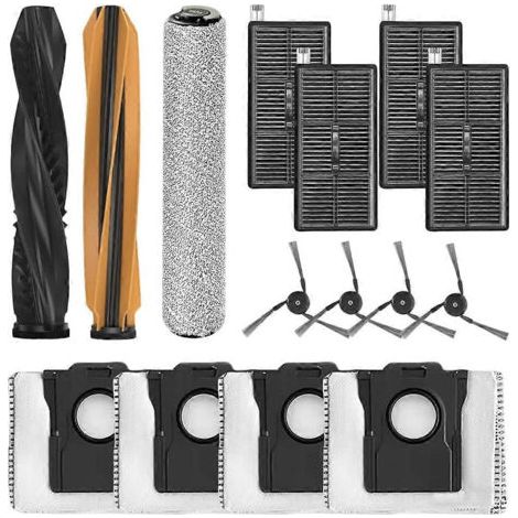 15 pièces pour aspirateur Dreame Aqua10 Ultra Roller / Aqua10 Ultra Roller : brosse principale, rouleau, sac et filtre. (1/5)