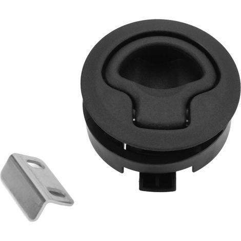 Serrure à loquet encastré 2 pouces pour porte de yacht, bateau ou placard, fermeture à clic et tirage à fleur. (1/5)