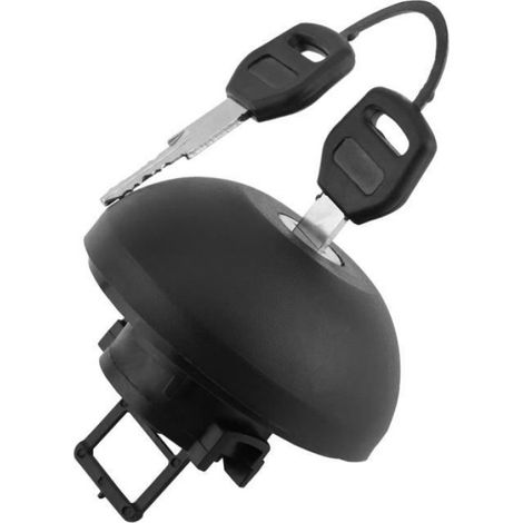 1 Bouchon de réservoir,Plastique,Noir,Avec 2 clés,Pour Renault Master II 1998-2010 (1/4)
