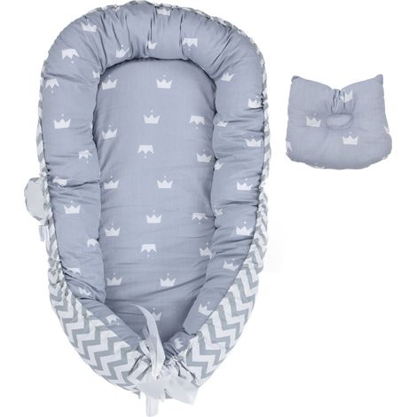 Chaise longue pour bébé, nid respirant et Portable pour nouveau-né, cadeaux de douche pour faire la sieste et dormir (1/5)