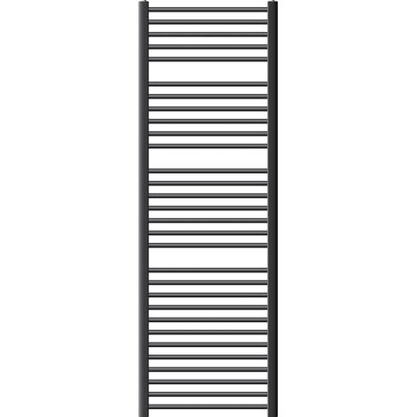 ECD Germany Badheizkörper 600 x 1800 mm Anthrazit gebogen mit Seitenanschluss - Design Heizkörper Handtuchwärmer Handtuchtrockner Handtuchheizkörper Handtuchheizung Handtuchheizer Badezimmer Heizung