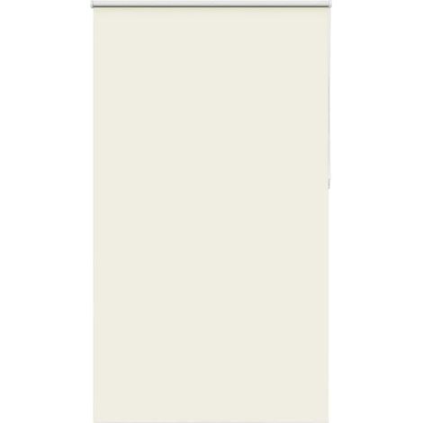 Store enrouleur occultant blanc cassé, dimensions 140 x 230 cm, en tissu. (1/5)