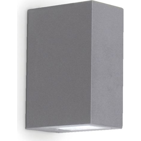 Aplique de pared UFO doble emisión LED SMD 2x3 W 114 lm 6000 K CRI80 IP54 43° Gris (1/3)