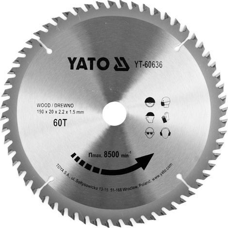 Yato YT-60636 hoja de sierra circular 19 cm 1 pieza(s)