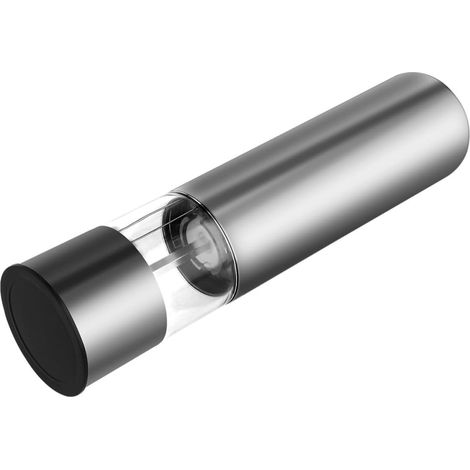 2 moulins à poivre électriques, inox, argentés (1/5)