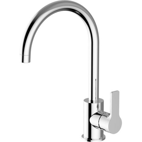 TEOREMA RUBINETTERIA Serie  Goodlife Miscelatore Monocomando Lavello Canna Alta  Cromo