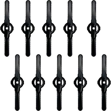 Rasenmäher-Zubehör, Zubehör für Garten-Elektrowerkzeuge, Zubehör für elektrische Rasentrimmer, Nylon-Schneidmesser, 10-teiliges Werkzeugset (1/5)