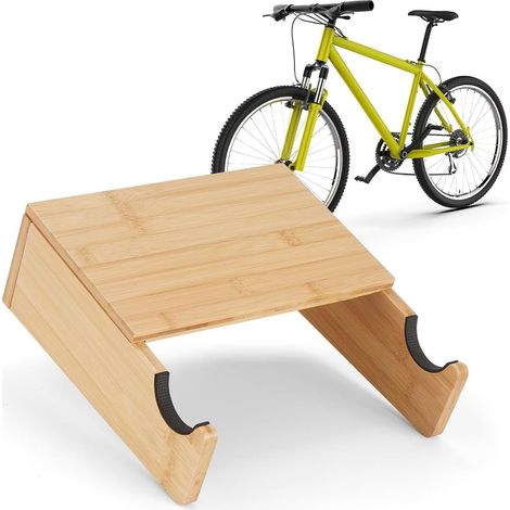 Wandhalterung für Fahrradständer in der Garage, robuster Aufbewahrungshalter aus Holz für den Innenbereich, platzsparender Organizer für Zuhause, die Werkstatt oder als Ausstellungsstück, ideal für Fa (1/5)