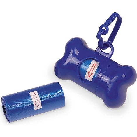 Nobby® Hunde TidyUp Kotbeutelspender "BONE" blau incl. 2 Rollen á 15 Beutel