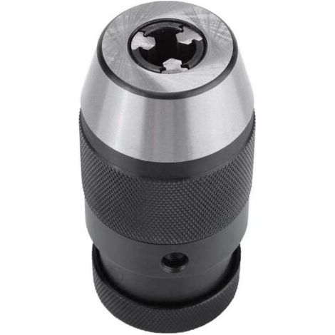 Mandrino per trapano per impieghi gravosi, 1 pezzo 0-13 mm 1/2 B16, mandrino autoserrante in acciaio senza chiave per tornio, trapano elettrico, mandrino a pressa (1/5)