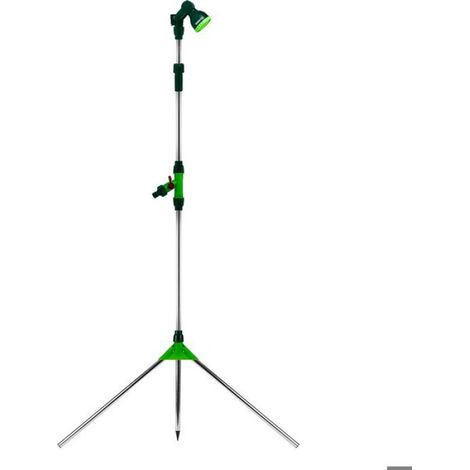Douche De Jardin - Aluminium - Hauteur Réglable 160 À 230 Cm - Raccord Universel Pour Tuyau - 1 Pièce (1/5)