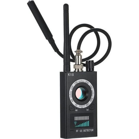 Détecteur de caméra anti-espion, mini détecteur de caméra espion sans fil K18, détecteur de caméra espion anti-écoute d'hôtel, détecteur de caméra CCTV, alarme de signal sans fil GSM (1/5)