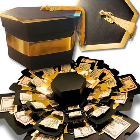 La toute nouvelle boîte explosive de billets de fin d'études de Mayson - Noire