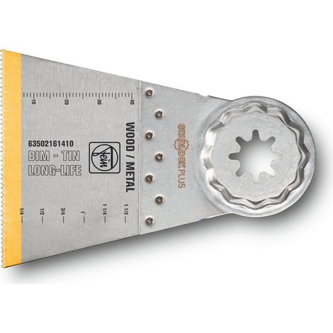 FEIN Sägeblatt E-Cut Bi-Metall mit TiN-Beschichtung, Länge 50 mm, Breite 65 mm, VE 10