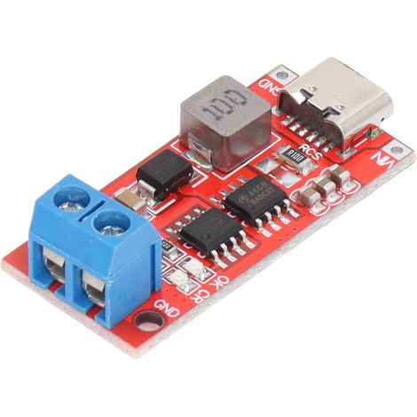 Chargeur module batterie lithium 12,6V Type C 3S, entrée DC 3-6V rouge 1A, carte de charge boost pour batterie rechargeable (1/5)