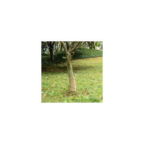 Tissu de jute 0,25 x 25 m 100 % jute 200 g/m² - Crezuo (1/4)