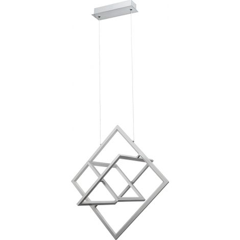 FABRILAMP Colgante LED Lexie Cromo Regulable 4000k 50W D63,5 (1/3)