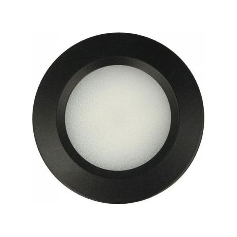 Mini Faretto Led Da Incasso Carcassa Nera Rotondo 3W AC/DC 12V DC 24V Bianco Freddo Foro 50mm