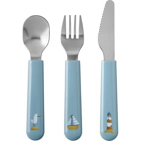 Posate Mepal Little Dutch Sailors Bay 3 pezzi blu (1/4)