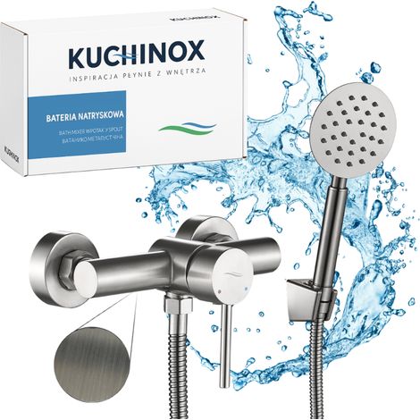 Grifo de ducha mural de acero inoxidable Kuchinox Noia noia