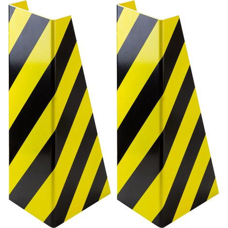 2x U-Rammschutz Anfahrschutz Regalschutz Eckschutz gelb-schwarz 400mm Metall 5mm (1/4)