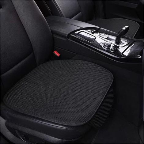 Set di 2 cuscini per sedili anteriori auto, comodi e antiscivolo, morbidi e confortevoli, ideali anche come coprisedile per auto e camion (nero). (1/4)