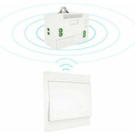 110-220V Interrupteur d'éclairage sans Fil et kit de récepteur Interrupteur Auto-alimenté Luminaire d'éclairage à télécommande (1/4)