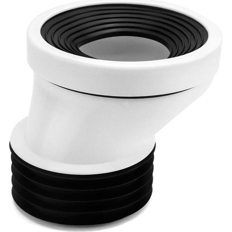 Raccord de toilette décalé en plastique, manchon de connexion pour WC, adaptateur pour évacuation sanitaire