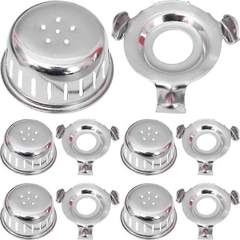 10 kits de couvercles anti-blocage pour autocuiseur, avec supports et pièces de rechange-3.00X3.00X1.50CM-Silver