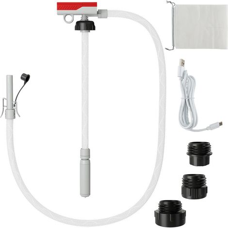 Pompa di trasferimento carburante con tubo da 130 cm 14 LPM multiuso moderna in poliossimetilene rosso 200013170