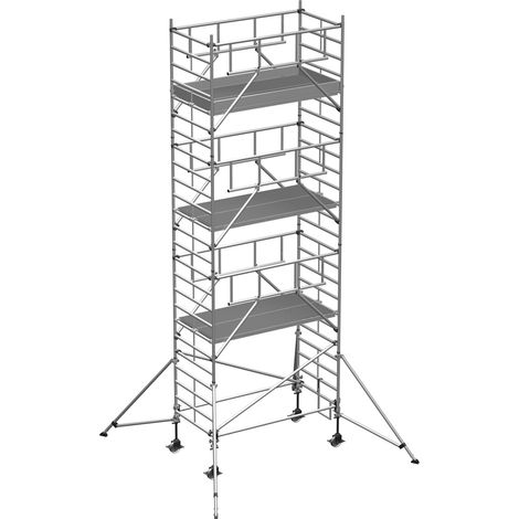 ZARGES Multitower S-PLUS 2T - Fahrgerüst Ausleger Arbeitshöhe 8.40 m 6.4 m + Plattform 1.20 m x 1.80 m (1/5)