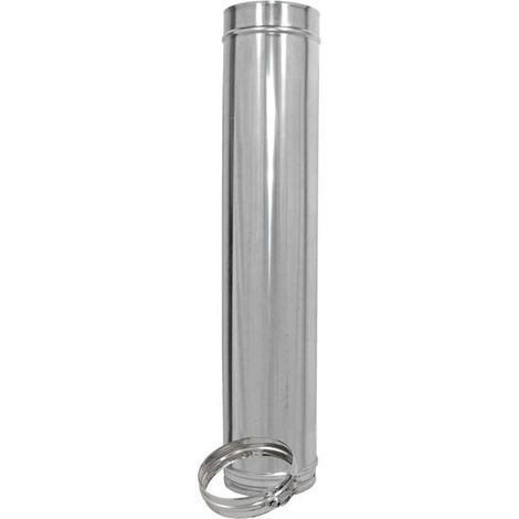 Schornstein Längenelement 1000 mm Edelstahl DW DN 130