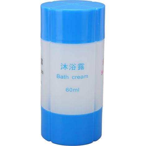 Flacon de voyage 4 en 1 anti-fuite, réutilisable pour shampooing et lotion, 60ml bleu (1/5)