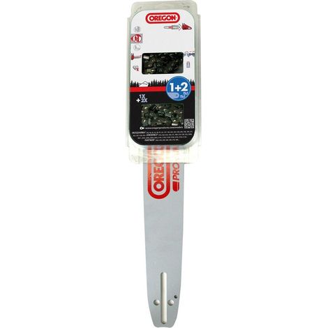 Kit barra catena Oregon 556286 Combo Barra 158SFHD009 + 2 catene 73DPX056E (1/2)