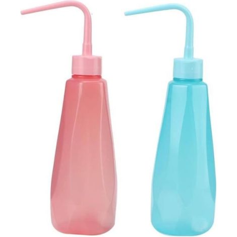 Arrosoir - 480 ml - Buse Incurvée - Sortie Eau 360° - Pour Plantes Intérieures et Extérieures - Lot de 2 (1/4)